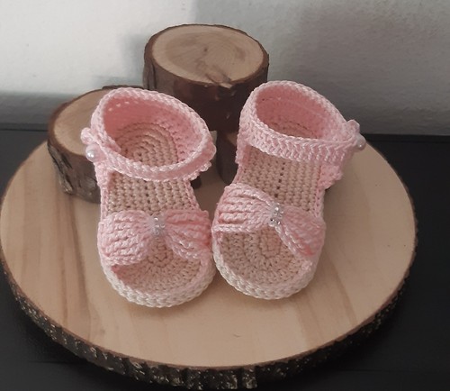 Baby sandalen häkeln 3 - häkeln, 0-3