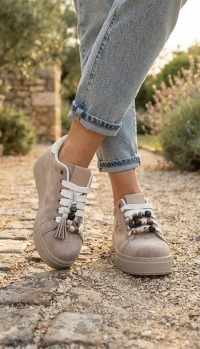 Damen sneaker beige - damen, laura