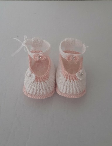 Babyschuhe gehäkelt 6 - gehäkelt,, 3-6